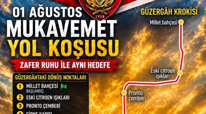 1 Ağustos Mukavemet Yol Koşusu’nun saati 19.00 olarak değişti