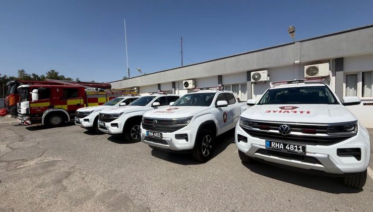 İtfaiye birimlerine yedi araç takviyesi yapıldı