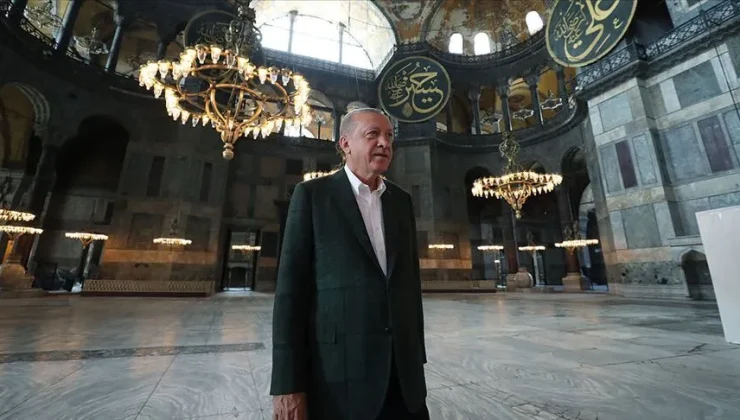 Erdoğan’dan Ayasofya paylaşımı
