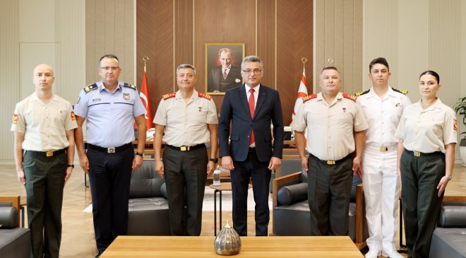 Erhürman, GKK Komutanı Tümgeneral Görgülü ve beraberindeki heyeti kabul etti