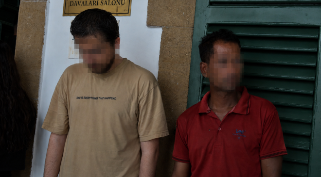 Lefkoşa’da meydana gelen “Derbeder Şahıs” suçundan tutuklanan O. G. ile E. R. mahkemeye çıkarıldı.