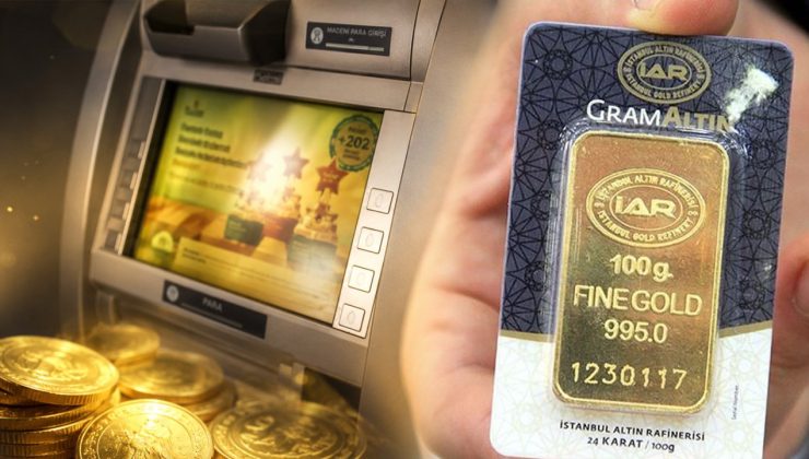 ATM’lerde yeni dönem başladı! Artık gram altın da alınabilecek