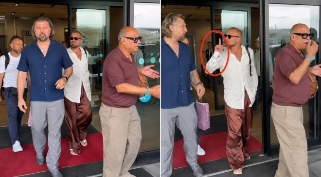 İstanbul’a gelen Ricky Martin, basınla arasına giren korumasını sakinleştirdi