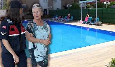 Kız çocuğunun haşema ile havuza girmesini engelledi!