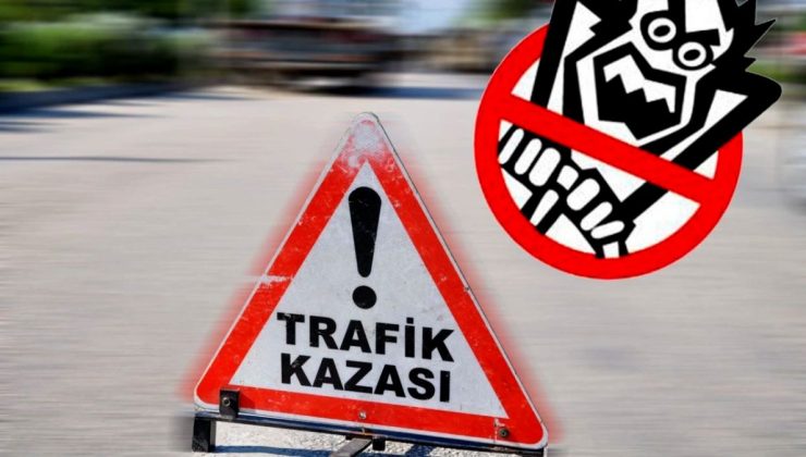 Alkollü ve sigortasız araç kullanan polis zincirleme kazaya neden oldu