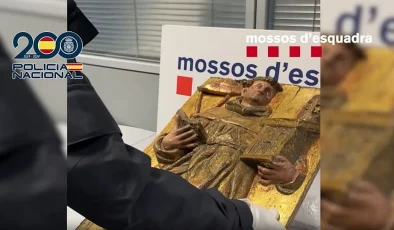 Stolen altarpiece recovered from Navarre monastery founded by warriors