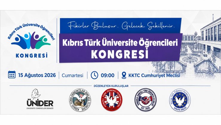 Kıbrıs Türk Üniversite Öğrencileri Kongresi 15 Ağustos’ta yapılacak