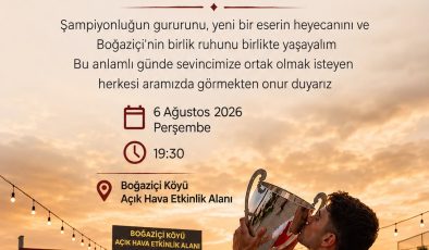 Boğaziçi’ndeki açılış ve kutlama etkinliği