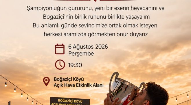 Boğaziçi’ndeki açılış ve kutlama etkinliği