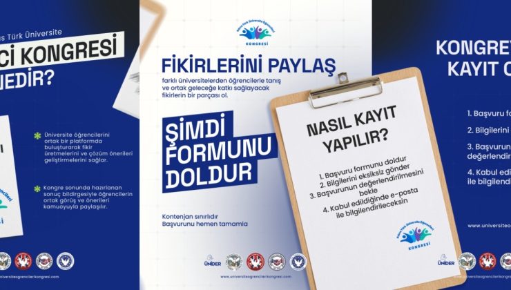 Kıbrıs Türk Üniversite Öğrencileri Kongresi için kayıtlar sürüyor