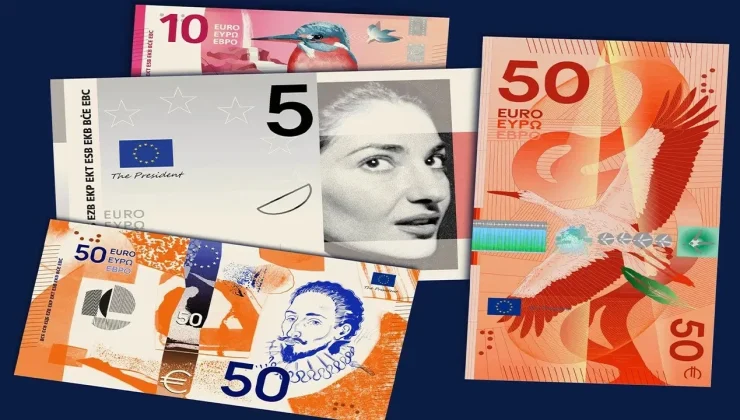 Euro banknotları yeniden tasarlanıyor