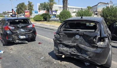Lefkoşa’da üç aracın karıştığı trafik kazasında dört kişi yaralandı