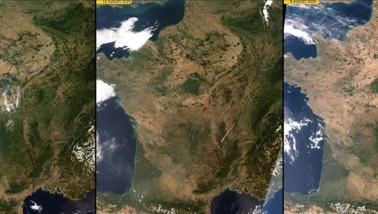 Rekor seviyede sıcaklıkların görüldüğü Fransa’da 1373 dere kurudu