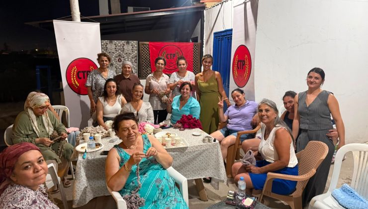 CTP Kadın Örgütü “Hayaller Örülür” Projesi’nin ilk buluşması Haspolat’ta düzenlendi