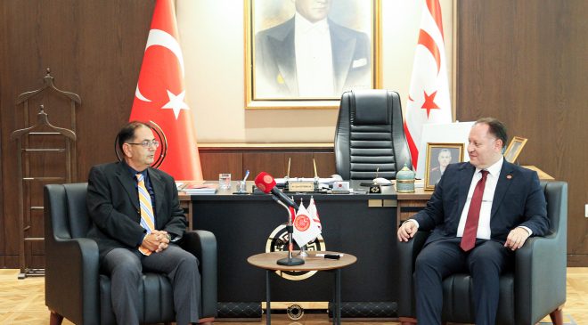 Öztürkler, Bisiklet Federasyonu Başkanı Berova ve beraberindeki heyeti kabul etti