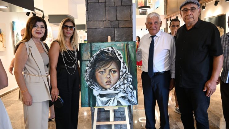 Güzelyurt’ta 5. Uluslararası Sanat Buluşması Sergisi açıldı