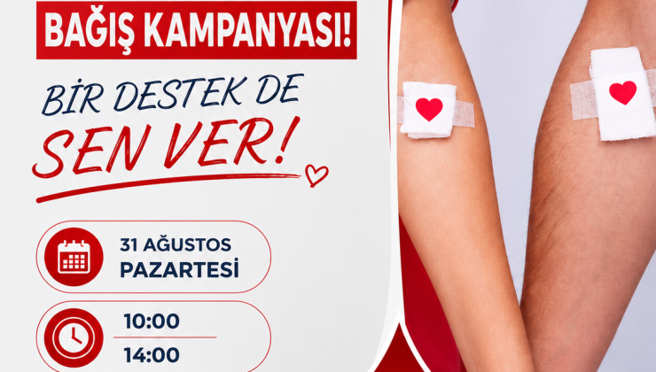 Girne Belediyesi’nde 31 Ağustos’ta kan bağışı kampanyası
