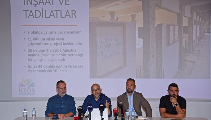 KTÖS “Kuzey Kıbrıs’ta Kamusal Eğitimin Durumu” konulu basın toplantısı düzenledi