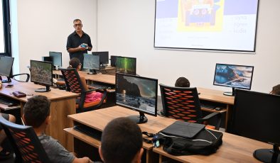 Güzelyurt’ta çocuklar için robotik kodlama kursları başladı
