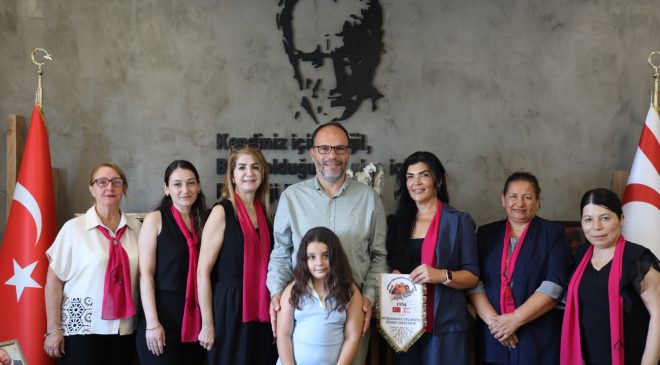 Larnaka Türk Kadınlar Birliği Derneği İskele Belediye Başkanı Sadıkoğlu’nu ziyaret etti