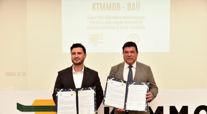 KTMMOB ve DAÜ arasında “Kurumsal İş Birliği Protokolü” imzalandı