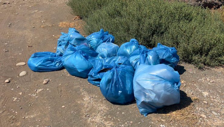 Gönüllü çevreci gençlerden oluşan ekipler sahil temizlik çalışmalarına devam ediyor