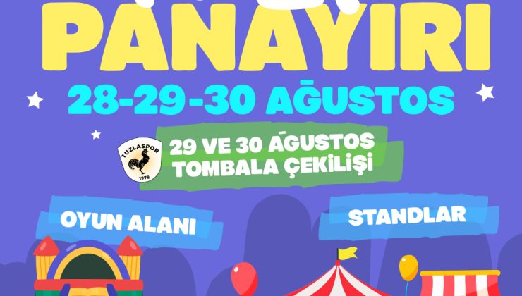 Tuzla Panayırı, 28-30 Ağustos tarihleri arasında düzenleniyor