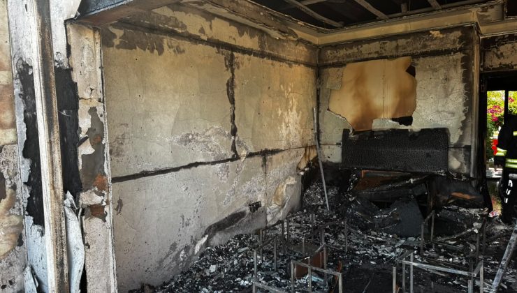 Gönyeli’de ev yangını.. Balkonda unutulan çakmak ısınıp patladı