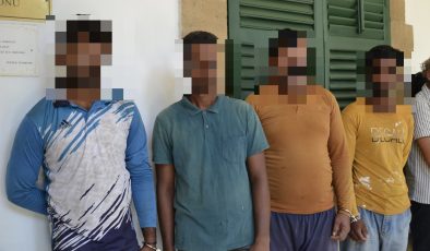 KKTC’de izinsiz ikamet ettikleri tespit edilen biri Türkiye, ikisi Pakistan, beşi Bangladeş uyruklu 8 kaçak tutuklanarak mahkemeye çıkarıldı