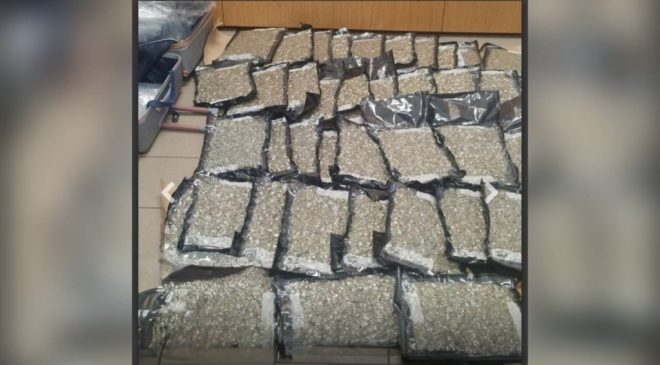 Larnaka Havalimanı’nda 23 kilo hint keneviri ele geçirildi