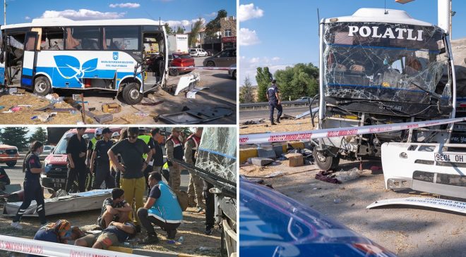 Ankara’da feci kaza!