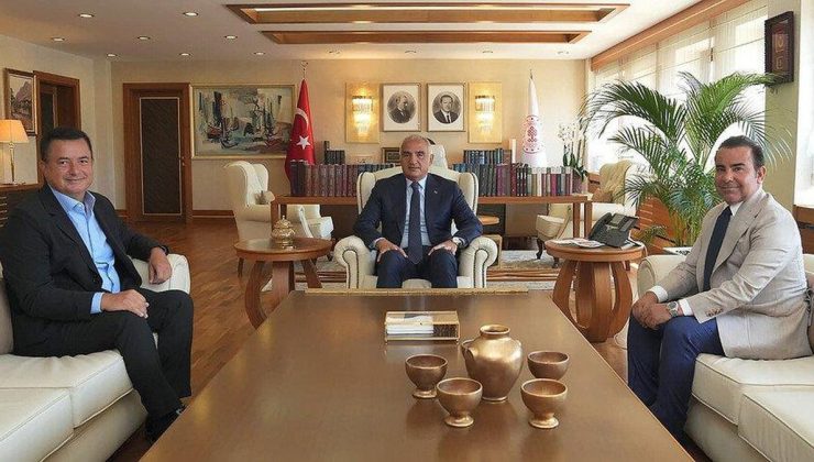 Kültür ve Turizm Bakanı Ersoy, Acun Ilıcalı’yı ağırladı