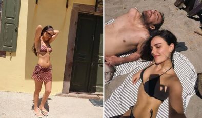 Özgü Kaya’dan iddialı bikinili pozlar! Dalkılıç’a gelen yorum olay