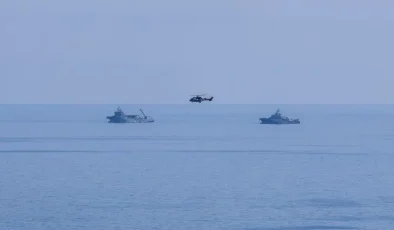 TCG Alemdar ile TCG Işın, 550 metre derinlikte robotik dalış ve taramalarını sürdürüyor