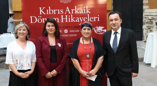 Sanatçı Mine Okur’un “Arkaik Sezgi” baskı resim sergisi Ankara’da açıldı