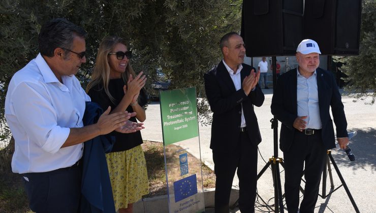 Yeni Lefkoşa Atık Su Arıtma Tesisi’ndeki güneş enerjisi santrali hizmete girdi