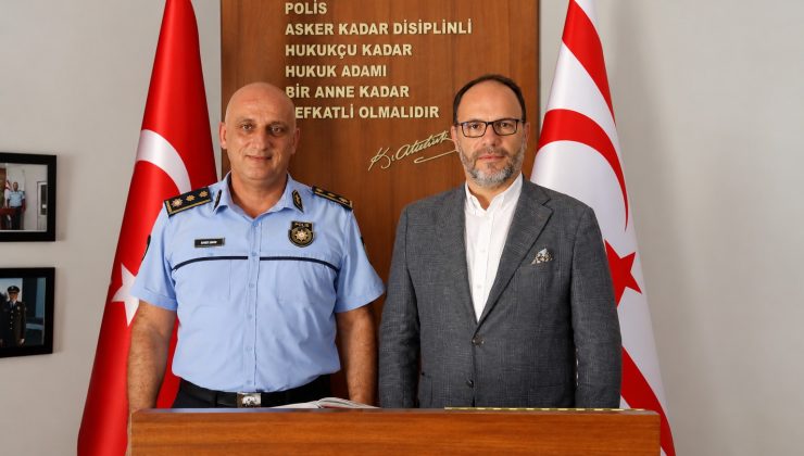 Sadıkoğlu İskele Polis Müdürü Erem’i ziyaret etti… “Kurumlar arası dayanışma aynı kararlılıkla sürecek”