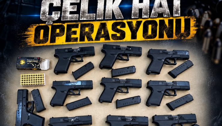 Polisten Çelik Hat Operasyonu… Gemideki tırda 10 tabanca ele geçirildi