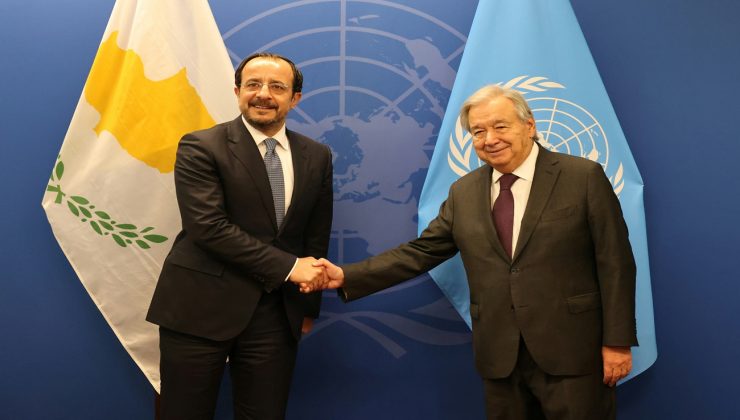 Hristodulidis New York’ta Guterres ile görüştü