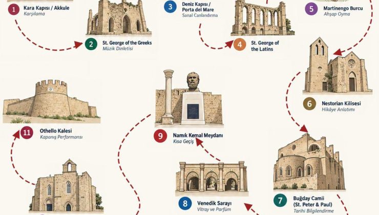 Gazimağusa Suriçi’nde “Gece Yürüyüş Turu – Deneyimsel Yolculuk” etkinliği pazar günü başlıyor