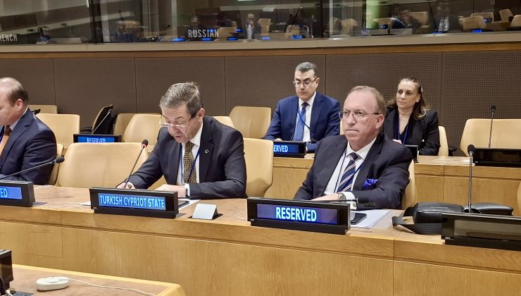 Ertuğruloğlu, New York’ta EİT Dışişleri Bakanları Konseyi Gayriresmî Toplantısı’nda konuştu: “Tek ada, iki devlet”