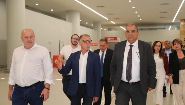 Sucuoğlu, Ercan Havalimanı’nda incelemelerde bulundu
