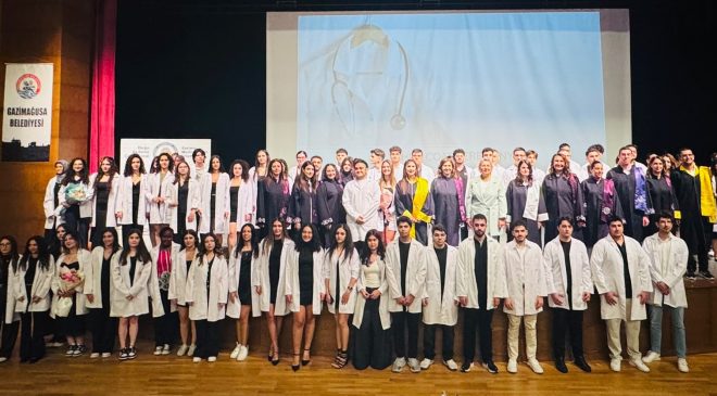 DAÜ Dr. Fazıl Küçük Tıp Fakültesi’nde akademik yıl açılış ve beyaz önlük töreni yapıldı