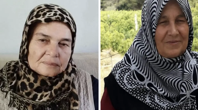 Naaşı bulunanlar Şerife Özdemir ve Nazmiye Ozbolat