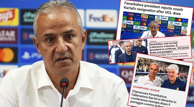 Fenerbahçe’de İsmail Kartal depremi! İstifası dünya basınında