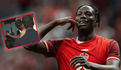 Promise David’in röportajı yarıda kaldı: Kanadalı futbolcuyu arı soktu