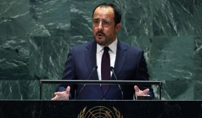Rum Yönetimi Başkanı Nikos Hristodulidis BM Genel Kurulu’nda konuştu