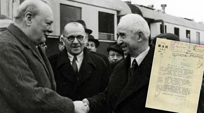 MİT, İnönü ile Churchill’in görüşmesine ilişkin tarihi belgeyi paylaştı