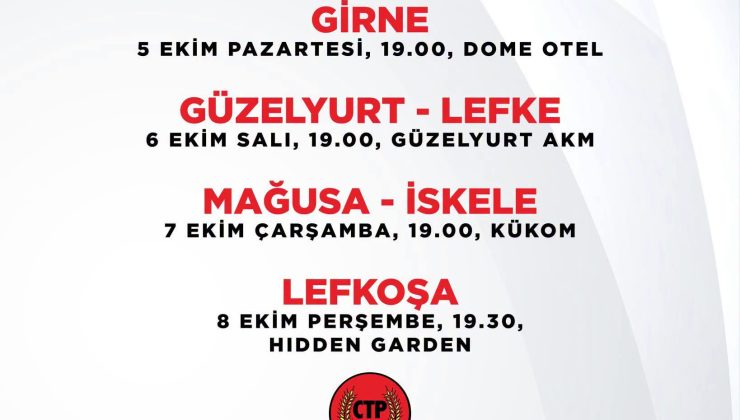 CTP milletvekili aday adaylarını onayladı… Ön seçim 11 Ekim’de yapılacak