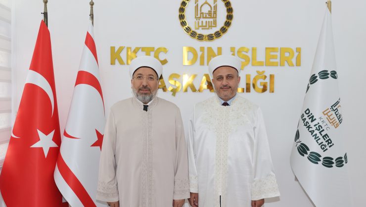 Diyanet İşleri Başkanı Arpaguş, Din İşleri Başkanı Moral’ı ziyaret etti